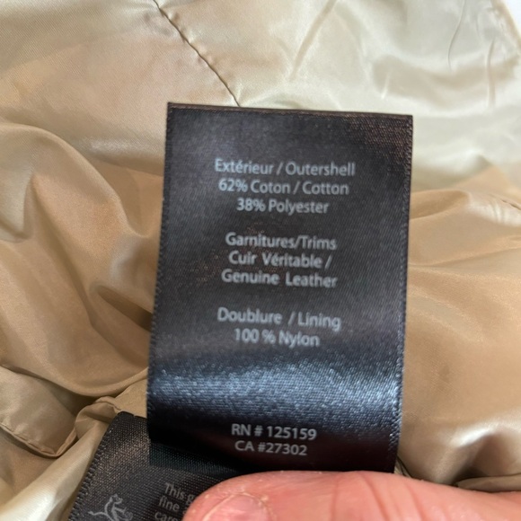 MACKAGE Sz S Kelsie Tan W/ Black Accents  Hooded Back Buckle Many Pockets Jacket - Picture 13 of 14